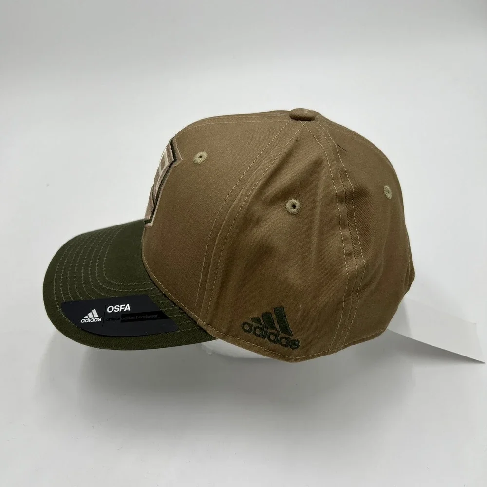 Adidas NHL Los Angeles Kings Snapback Hat Tan Olive Green OSFA NEW‎